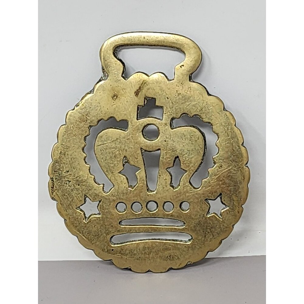 Antique Crown Brass Horse‎ Brass Harness Decoration